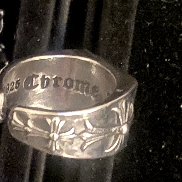 Chrome Hearts Silver Medallion Cross Ring size 8 - Picture 7 of 10